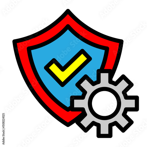Workforce Reliability Vector Filled Icon Design