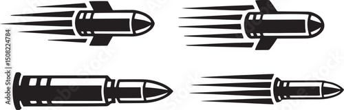 missile silhouette, rocket vector, military missile icon, ballistic missile shadow, warhead silhouette, 