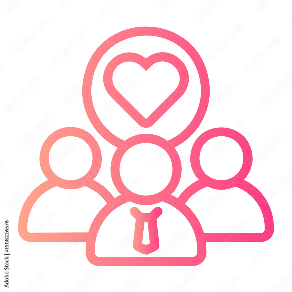 Solidarity gradient icon Solidarity gradient icon