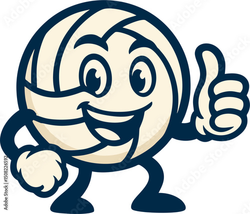 Volley Logo - Animated Volleyball Dude Giving a ThumbsUp