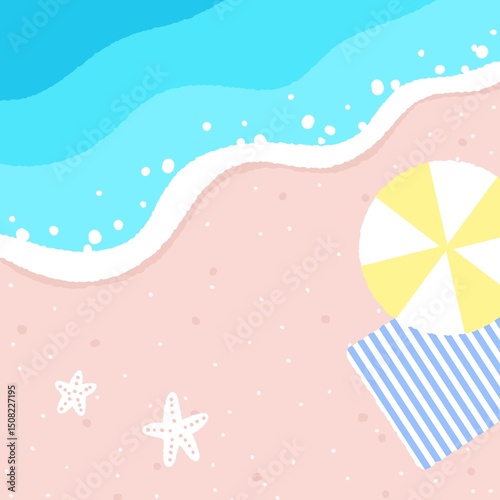 바다 일러스트,Sea illustration, beach illustration