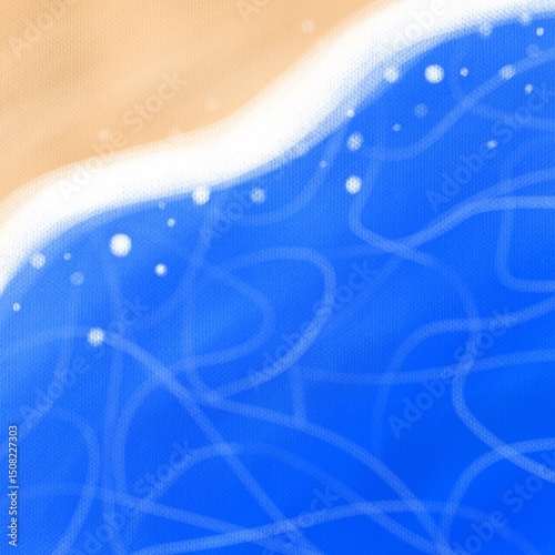 바다 일러스트,Sea illustration, beach illustration