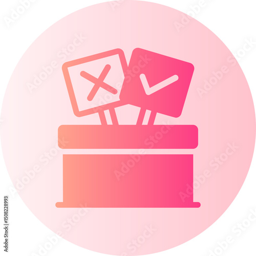 vote gradient icon