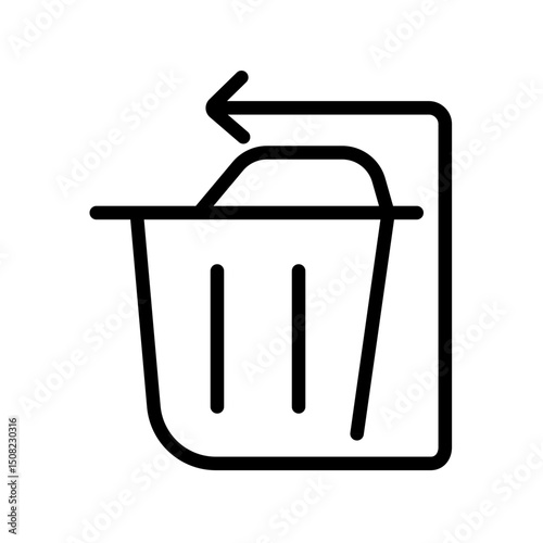 trash vector icon