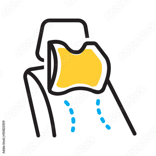 Vector multi color icon for Neckrest