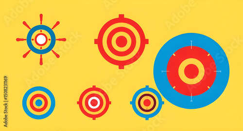 Target icon, Target vector, Target illustration, Bullseye, Aim icon, Goal target, Marketing target, Archery target, Red target, Target with arrow, Flat target design, 3D target, Minimal target icon, T