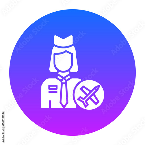 Flight Attendant Icon