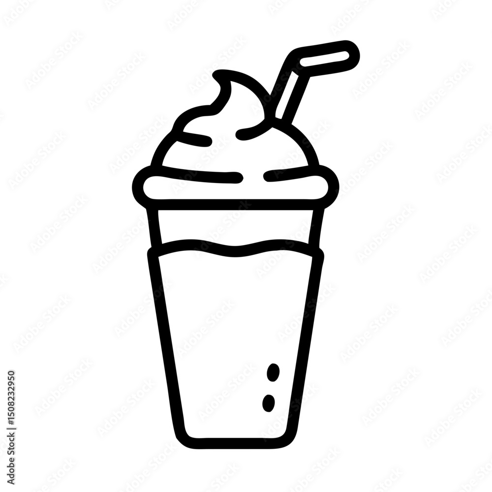 Obraz premium milkshake icon 