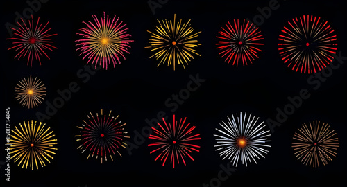 bright fireworks, multicolor fireworks, abstract fireworks, firework show, firework background, exploding fireworks, shining fireworks, firework bundle, firework explosion, christmas fireworks, festiv