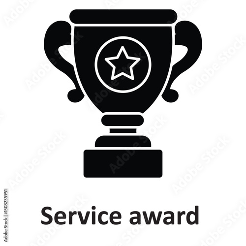 Service award :Vector Icon which can easily modify or edit