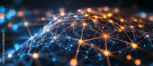 Network infrastructure supports real-time AI data processing.