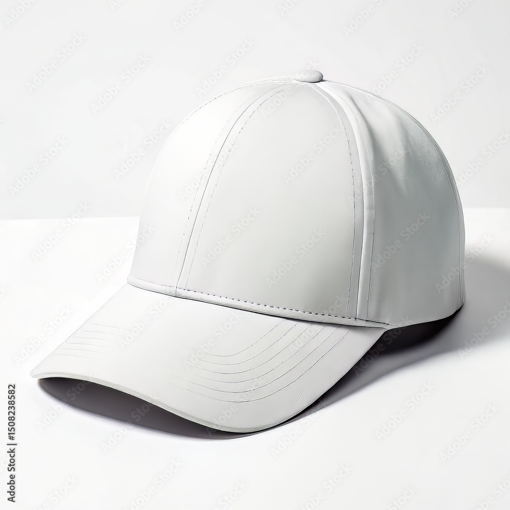 Fototapeta premium White Baseball Cap Mockup