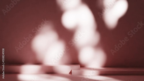 3d rendering of empty scene with abstract shadow for product background