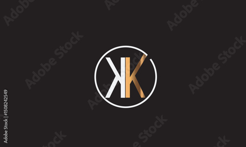KK, K ,  KK , Abstract Letters Logo Monogram	