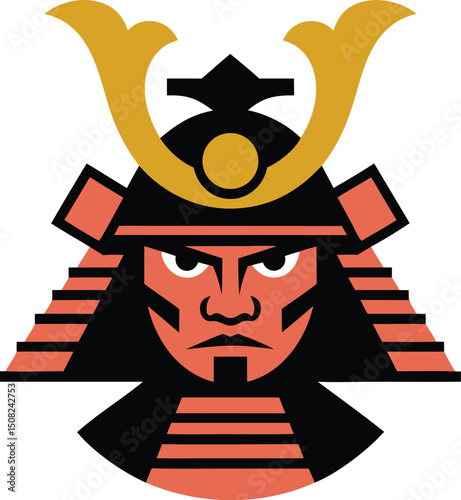 Samurai logo mascot design