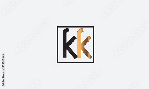KK, K ,  KK , Abstract Letters Logo Monogram	