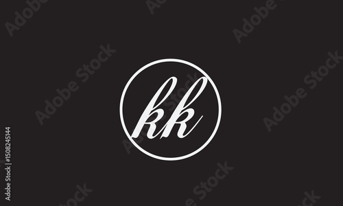 KK, K ,  KK , Abstract Letters Logo Monogram	