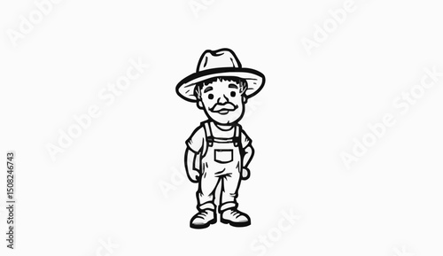 vector cartoon character of a man