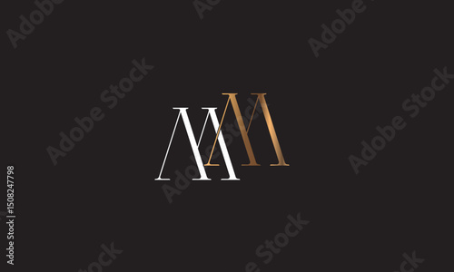 MM, MM , M Abstract Letters Logo Monogram	