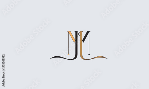 MM, MM , M Abstract Letters Logo Monogram	