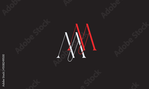 MM, MM , M Abstract Letters Logo Monogram	