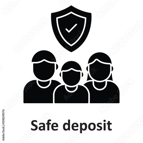 Safe deposit :Vector Icon which can easily modify or edit