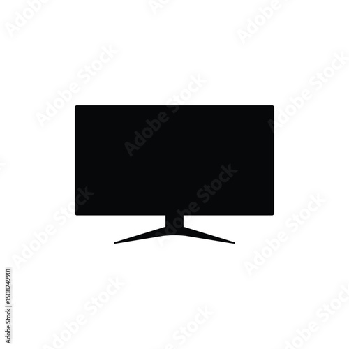 
Curved Gaming Monitor and TV Silhouette Icon Vector Collection for Tech Brands Electronics Stores and Digital Interface Designs

