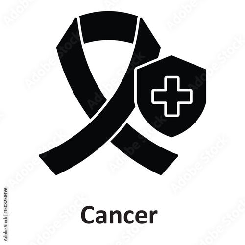 Cancer insurance :Vector Icon which can easily modify or edit