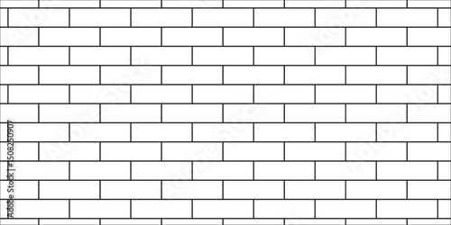 white brick wall texture and solid bricks seamless pattern background.	