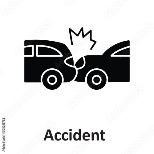 Accident :Vector Icon which can easily modify or edit