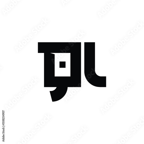 QL monogram logo design letter text name symbol monochrome logotype alphabet character simple logo