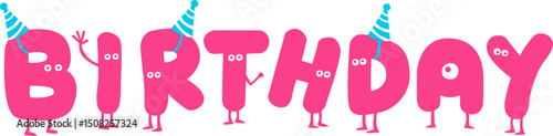Happy Birthday Lettering
