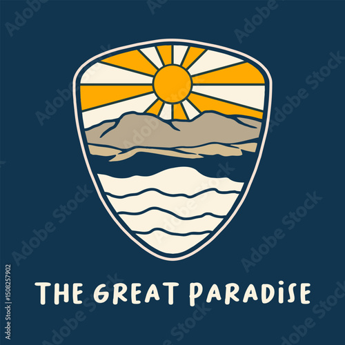 THE GREAT PARADISE DESIGN VECTOR ILLUSTRATION