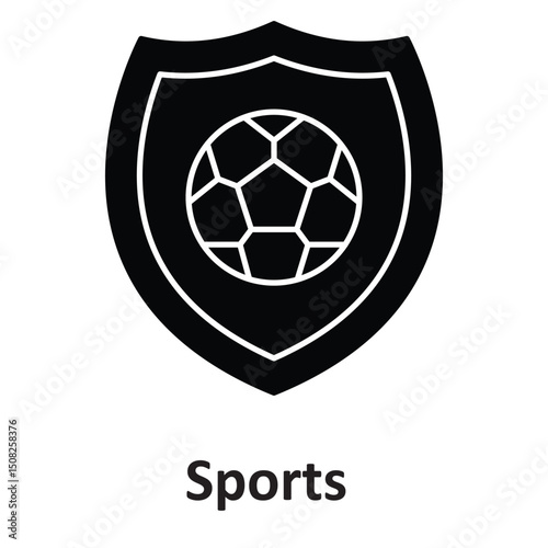  Sports insurance :Vector Icon which can easily modify or edit