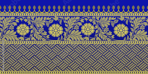 beautiful graphic saree design and this sari design is in Indian style which is for textile fashion industry and it can be used as wallpaper backdrop and website bg this style is originated in india 