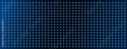 A mesmerizing pattern of muted blue stars scattered across a deep midnight backdrop. Ideal for night sky themes, space designs, or adding a touch of cosmic wonder.	