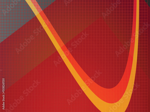 Abstract red background with smooth shapes , the red background uses for advertising, book page, paintings, printing, mobile backgrounds, book, covers, screen savers, web page,
