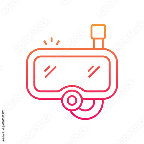 Snorkel vector icon