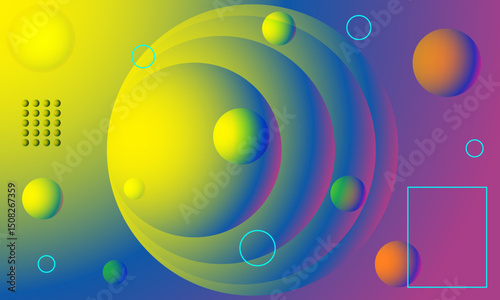 Abstract digital data background. Panoramic high speed technology concept, light abstract background. Image of space. Abstract background in neon glow colors illustration.