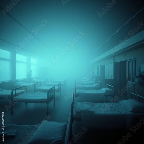 Thick Fog and Ethereal Spiritual Imagery of Pandemic Impact – Empty Hospitals and Urban Isolation


