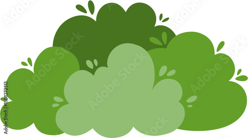 cute simple bush illustration