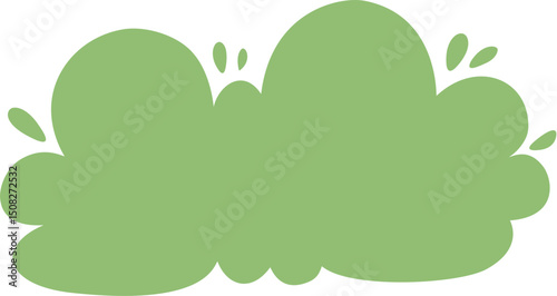 cute simple bush illustration