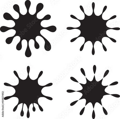 ink, blot, drip, splatter, stain, drop, splash, inkblot, inkdrop, paint, dripicon, bloticon, inkspot, dripmark,