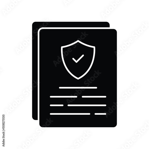Insurance policy :Vector Icon which can easily modify or edit