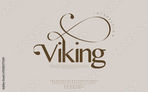 Viking, abstract fashion font alphabet minimal modern urban fonts for logo brand etc typography typeface