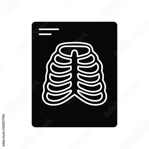Bone x ray :Vector Icon which can easily modify or edit