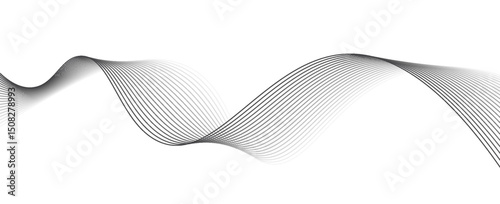 Dotted halftone waves. Abstract liquid shapes, wave effect dotted gradient texture waves isolated vector symbols set. Halftone graphic dots waves