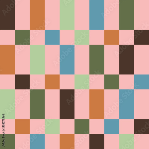 Square geomatric Seamless Pattern background vector illustration