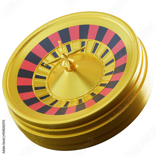 3D illustration Roulette