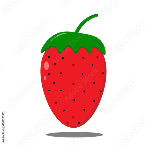 strawberry berry on a white background,